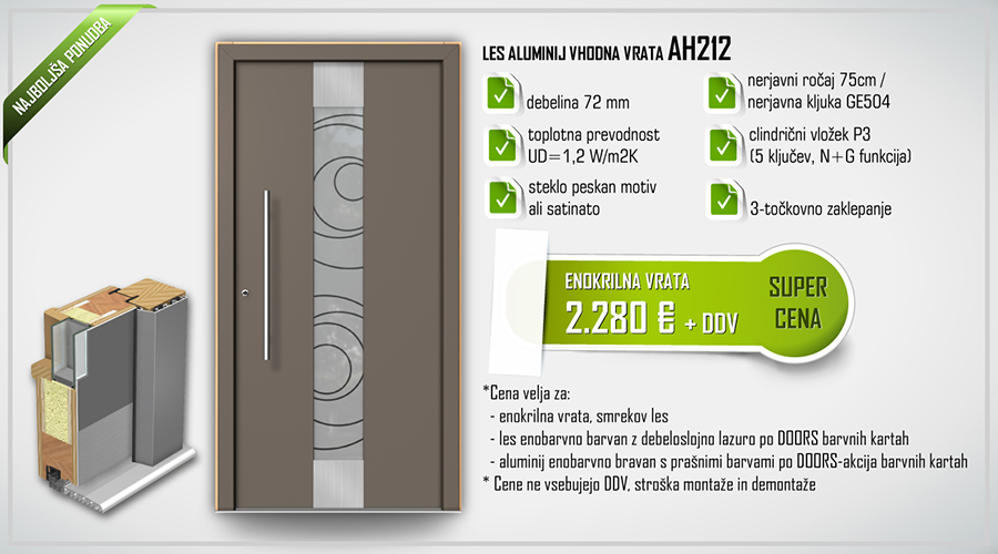 vhodna vrata akcija AH212