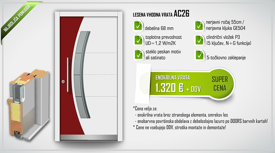 vhodna vrata akcija AC26