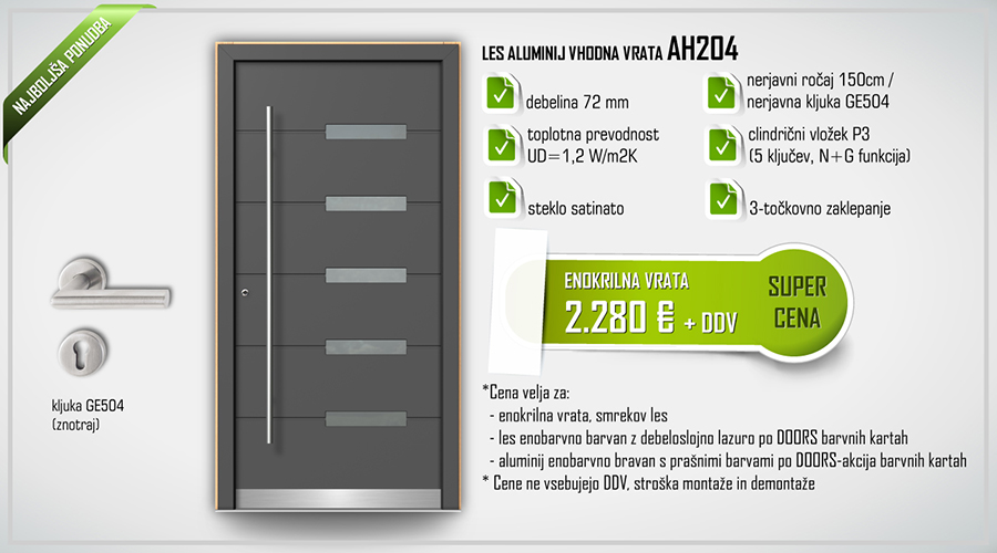 vhodna vrata akcija AH204