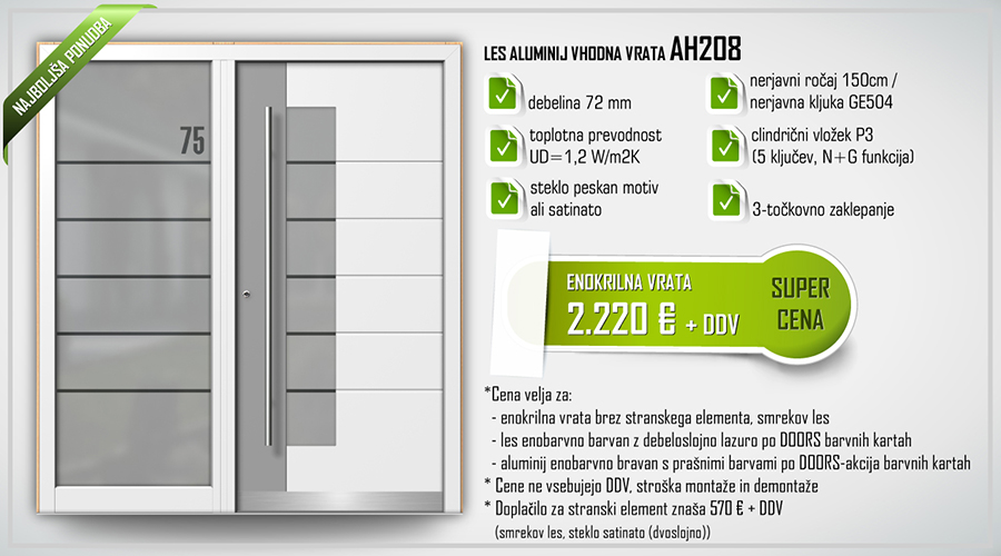 vhodna vrata akcija AH208